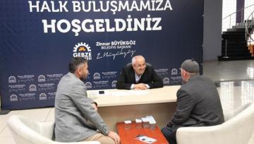 Gebze’de Dertler Başkana İletiliyor