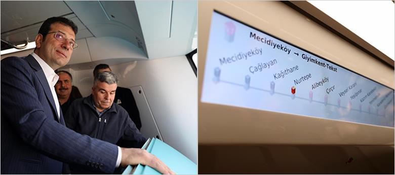 “Mecidiyeköy-Mahmutbey Hattı”ndaki ilk test sürüşü