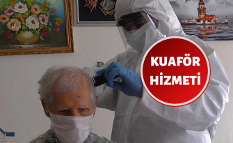 Belediyeden yaşlılara evde berber hizmeti