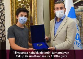 Başkan Ahmet Cin başarılı öğrencileri ağırladı