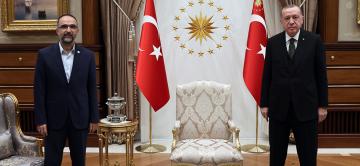 Erdoğan, HÜDAPAR Genel Başkanı İshak Sağlam’ı kabul etti