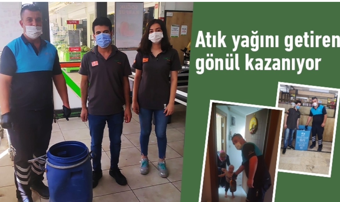 Atık yağını getiren gönül kazanıyor