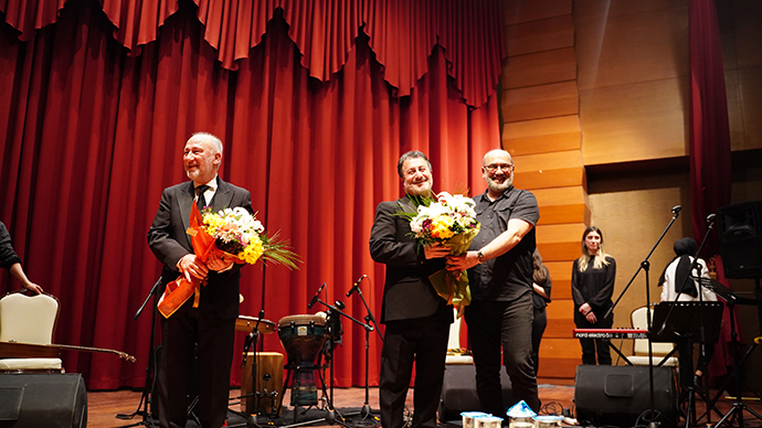 Altan Erkekli ve Veysel Diker, Tuzlalı Sanatseverler İle Buluştu