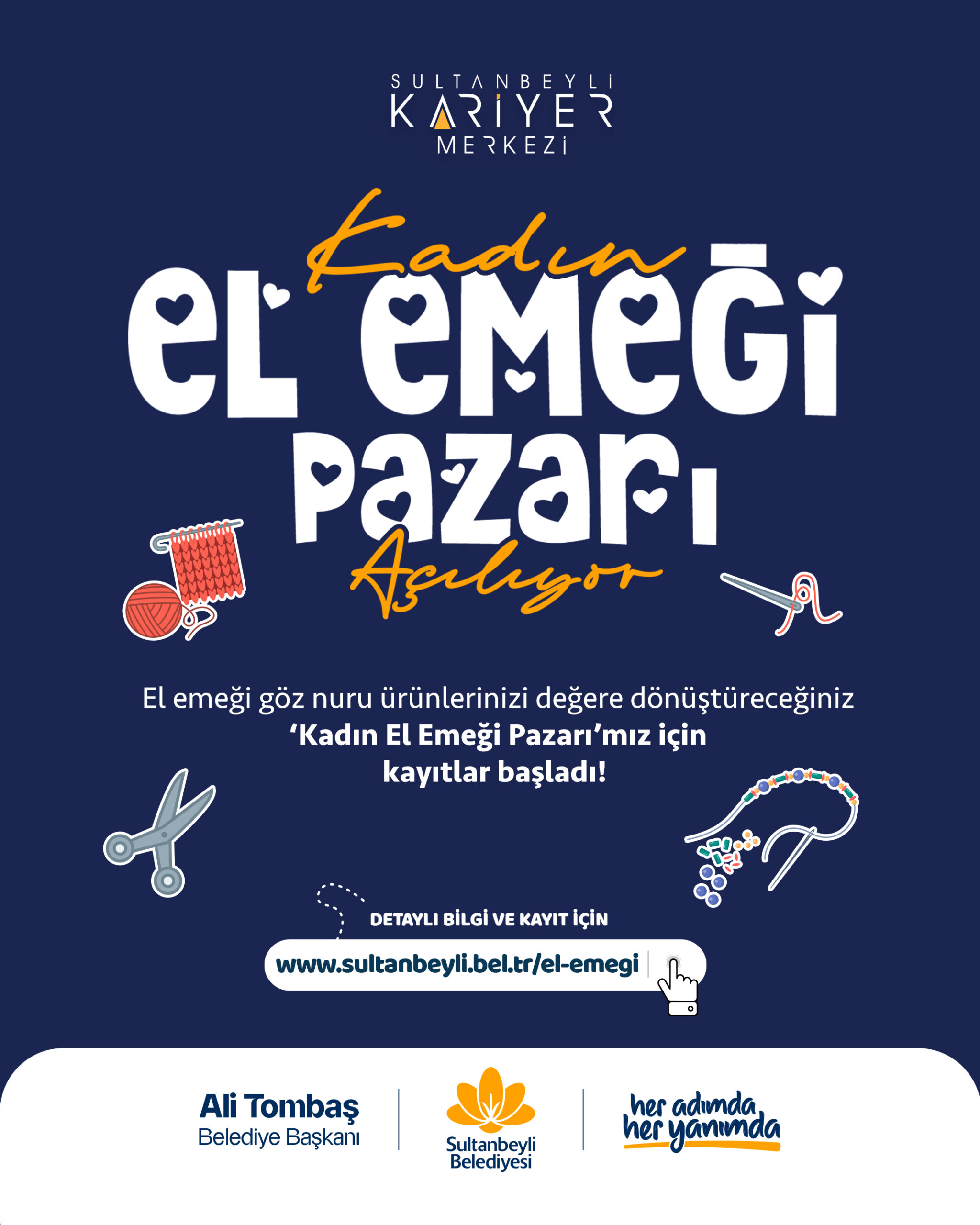SULTANBEYLİ’DE KADINLARA MÜJDE: KADIN EL EMEĞİ PAZARI AÇILIYOR
